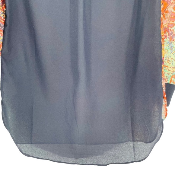 Soft Surroundings Boho Agra Tunic Top Paisley Floral Print Blouse - Sz XSP - Picture 11 of 15